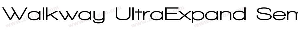Walkway UltraExpand SemiBold字体转换